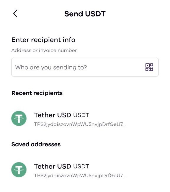 Okcoin app send crypto saved addresses